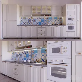 Kitchen with majolica